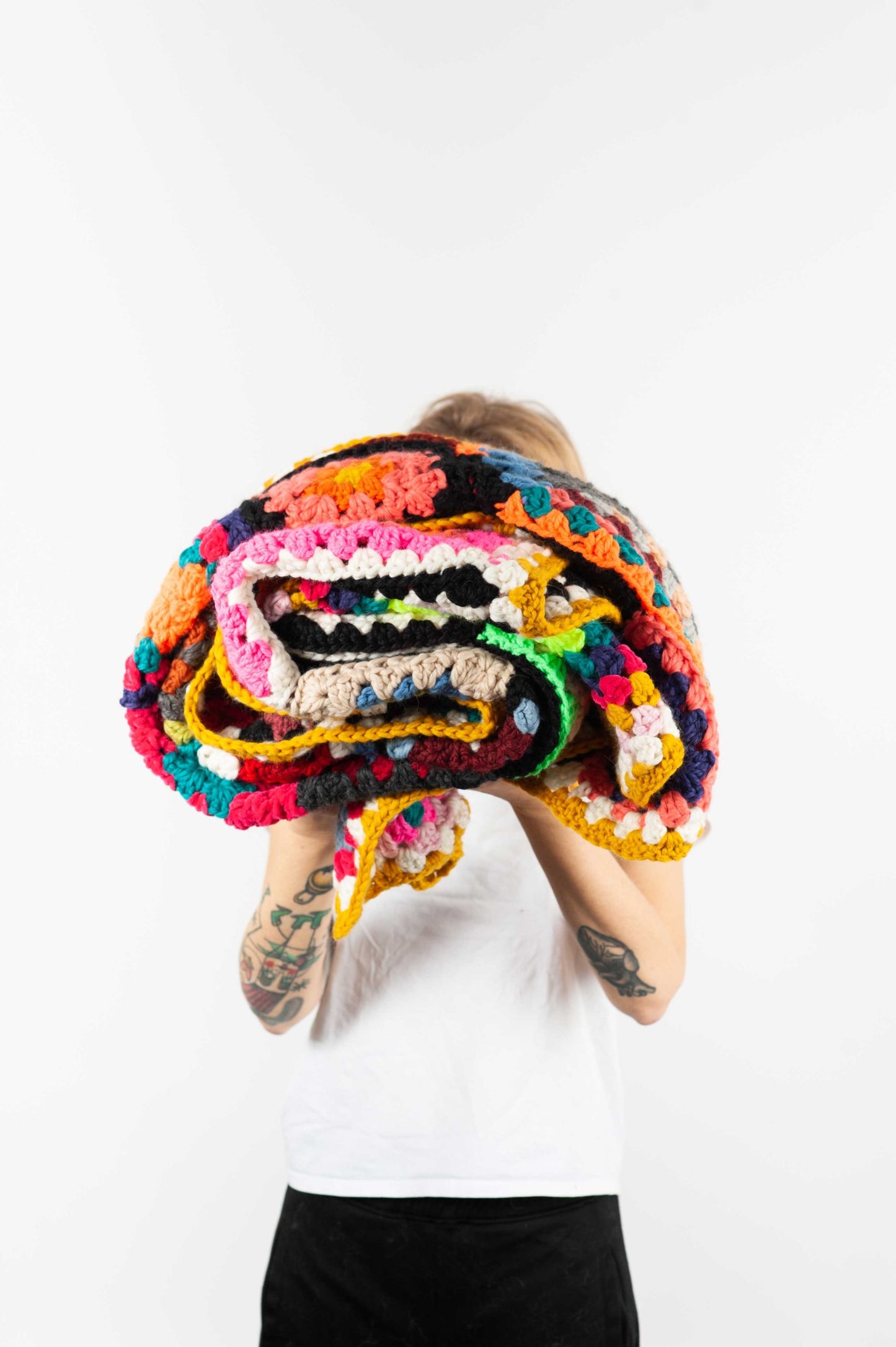 COPERTA GRANNY SQUARE