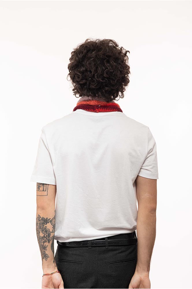 COLLO DELUX A RIGHE – 100% Cachemire