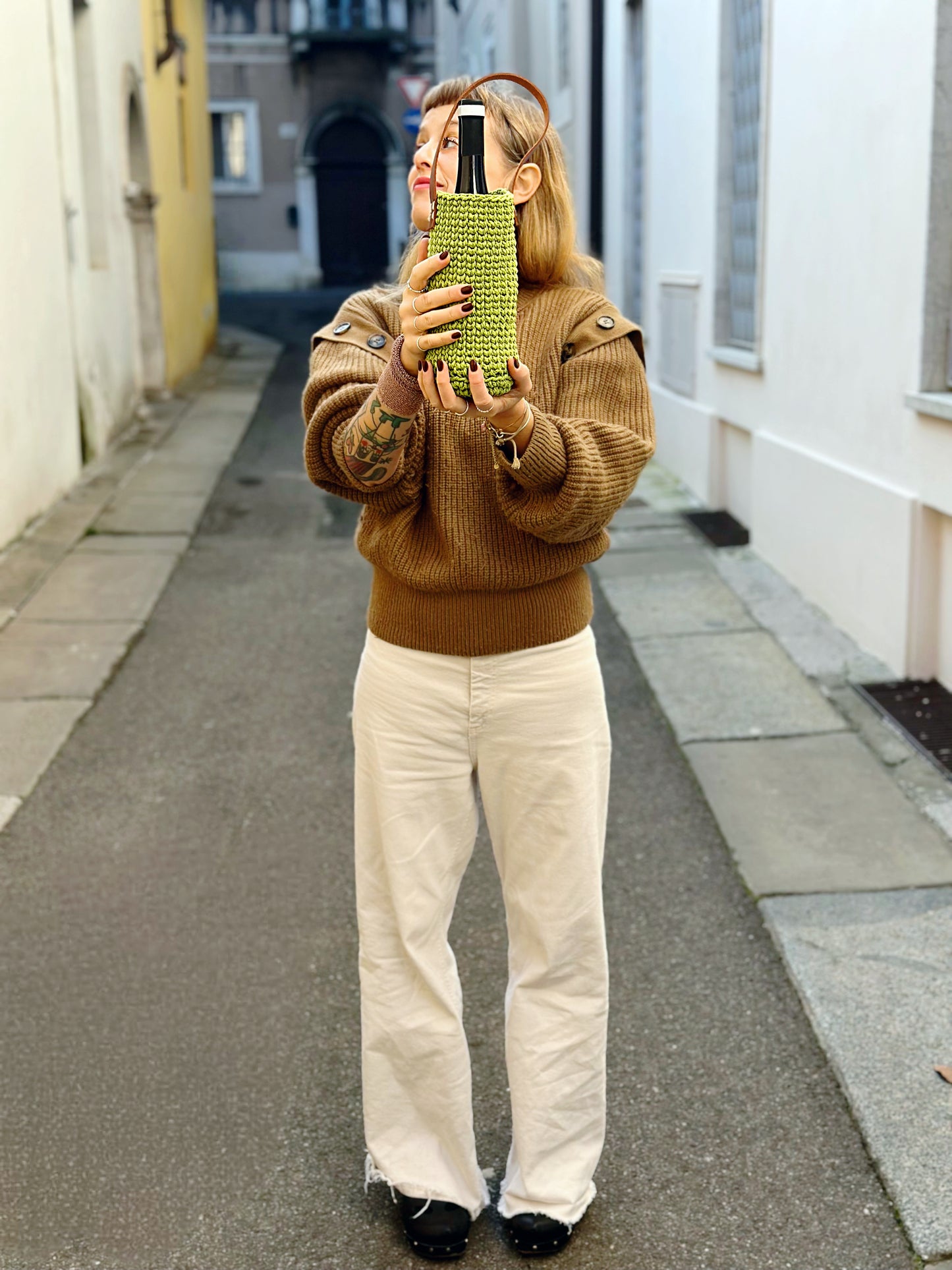 PORTABOTTIGLIA INTRECCIATO