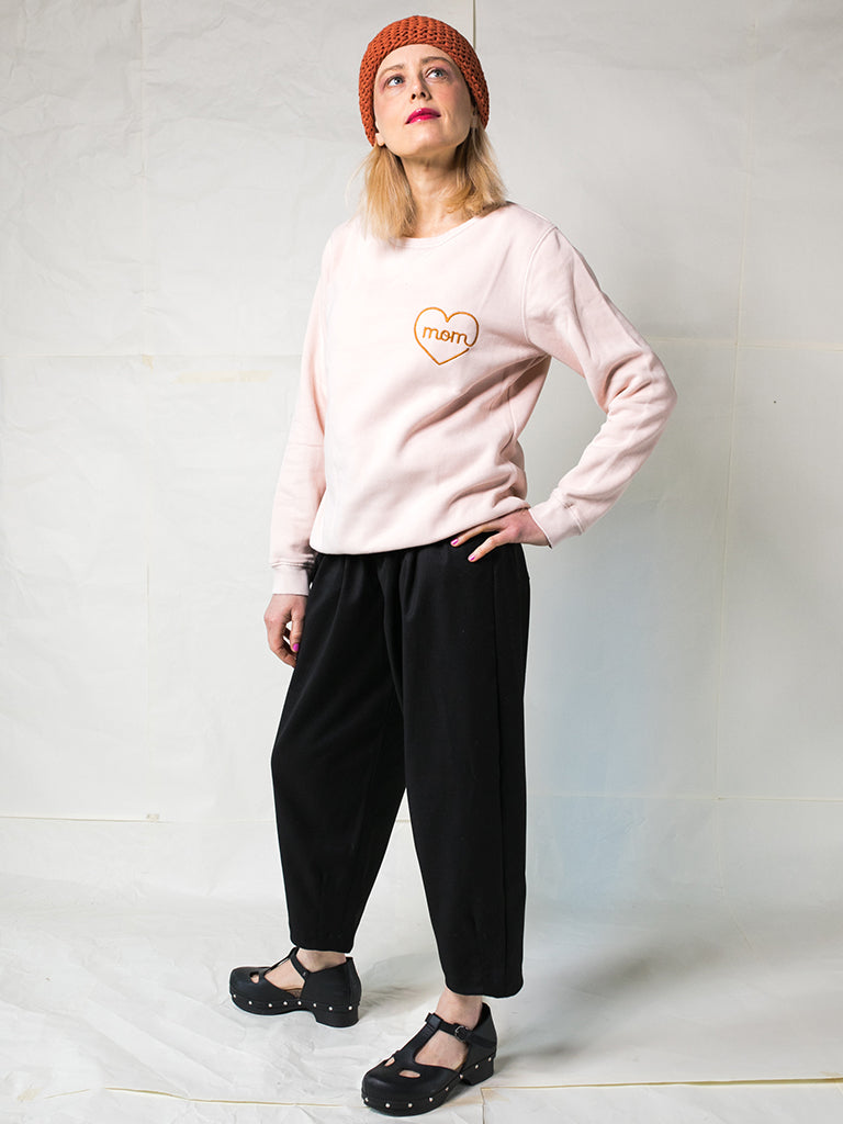 HAPPY MAMMA — FELPA ROSA GLACIALE