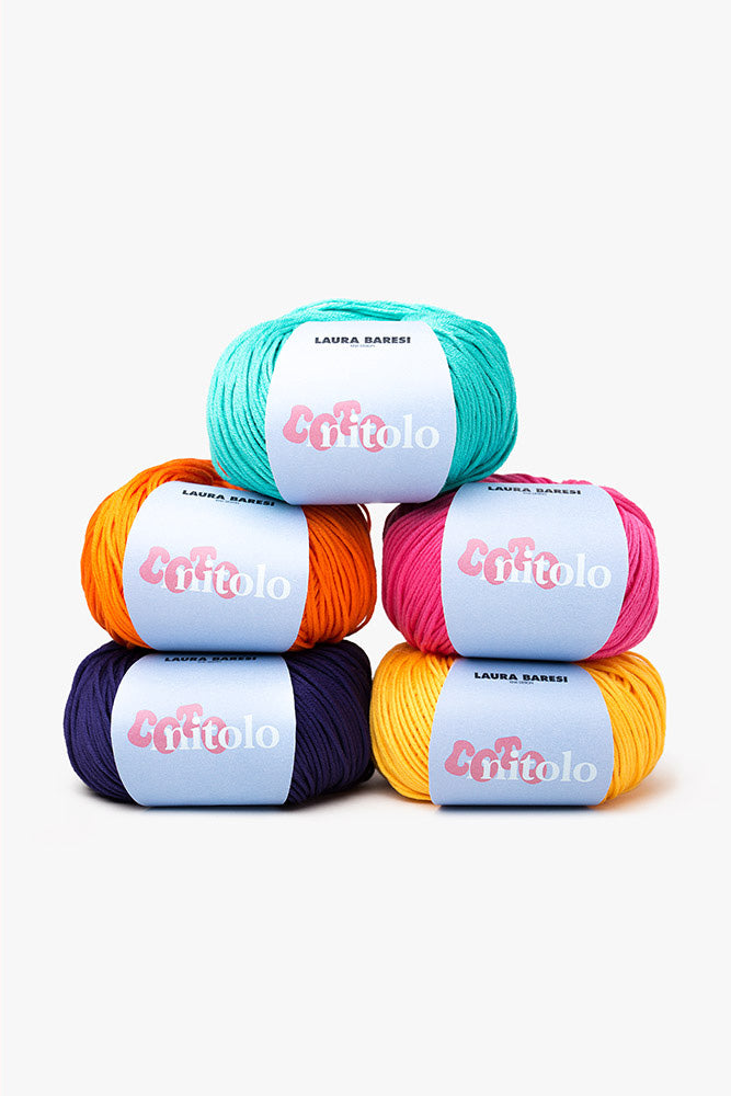 BOX 5 GOMITOLI DI COTONE FINE