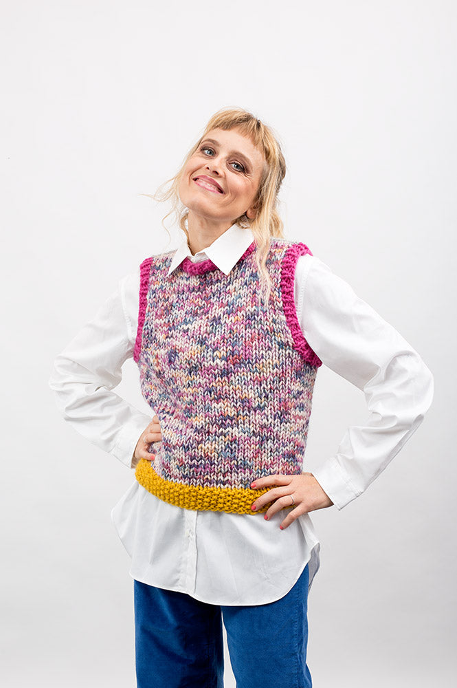 COLOR BLOCK GILET
