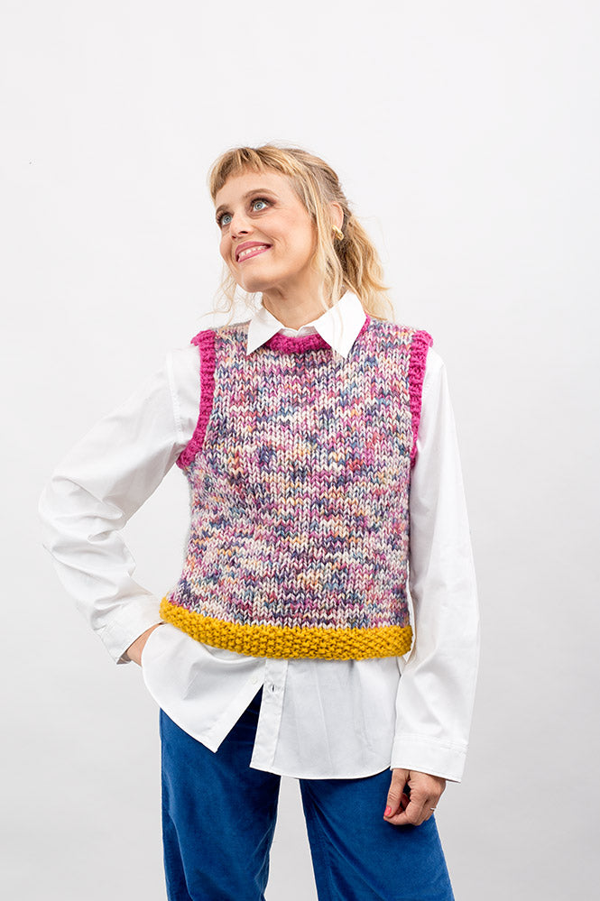 COLOR BLOCK GILET
