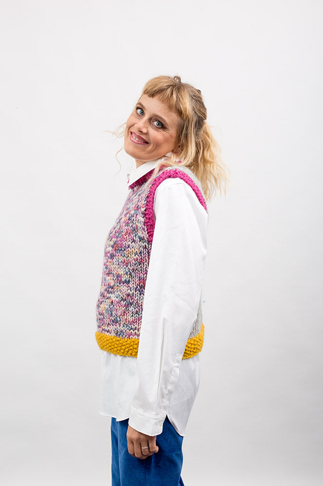 COLOR BLOCK GILET