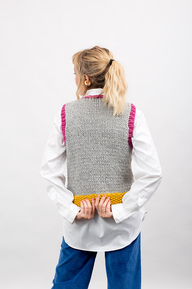 COLOR BLOCK GILET – SALE
