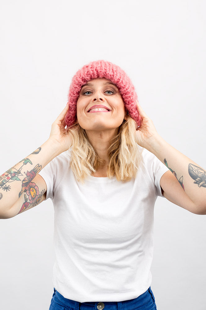 CAPPELLO FLUFFY BICOLORE