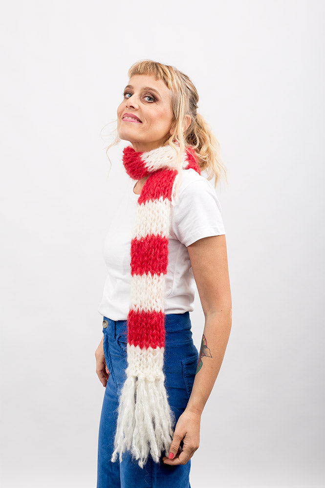 SCIARPA a righe FLUFFY