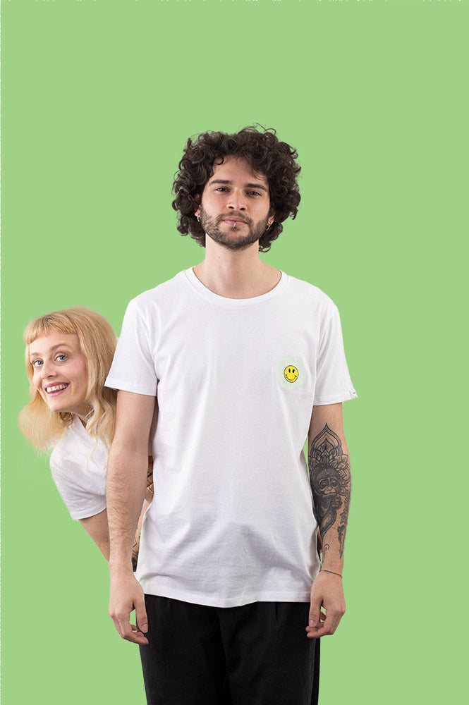 T-SHIRT RICAMATA CON DISEGNO UNISEX