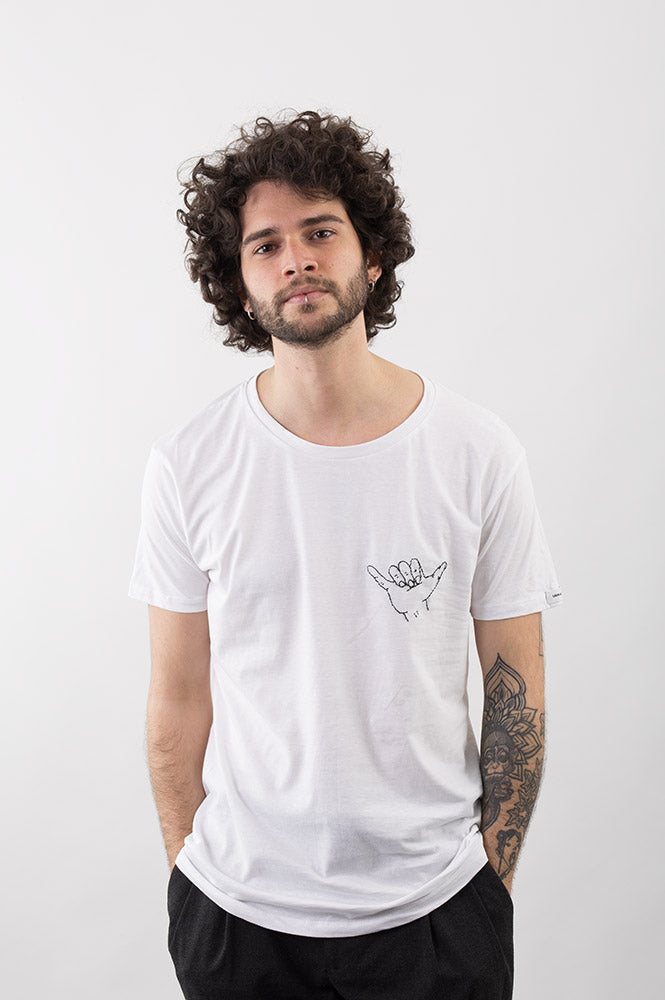 T-SHIRT RICAMATA CON DISEGNO UNISEX