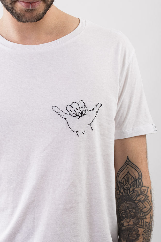 T-SHIRT RICAMATA CON DISEGNO UNISEX