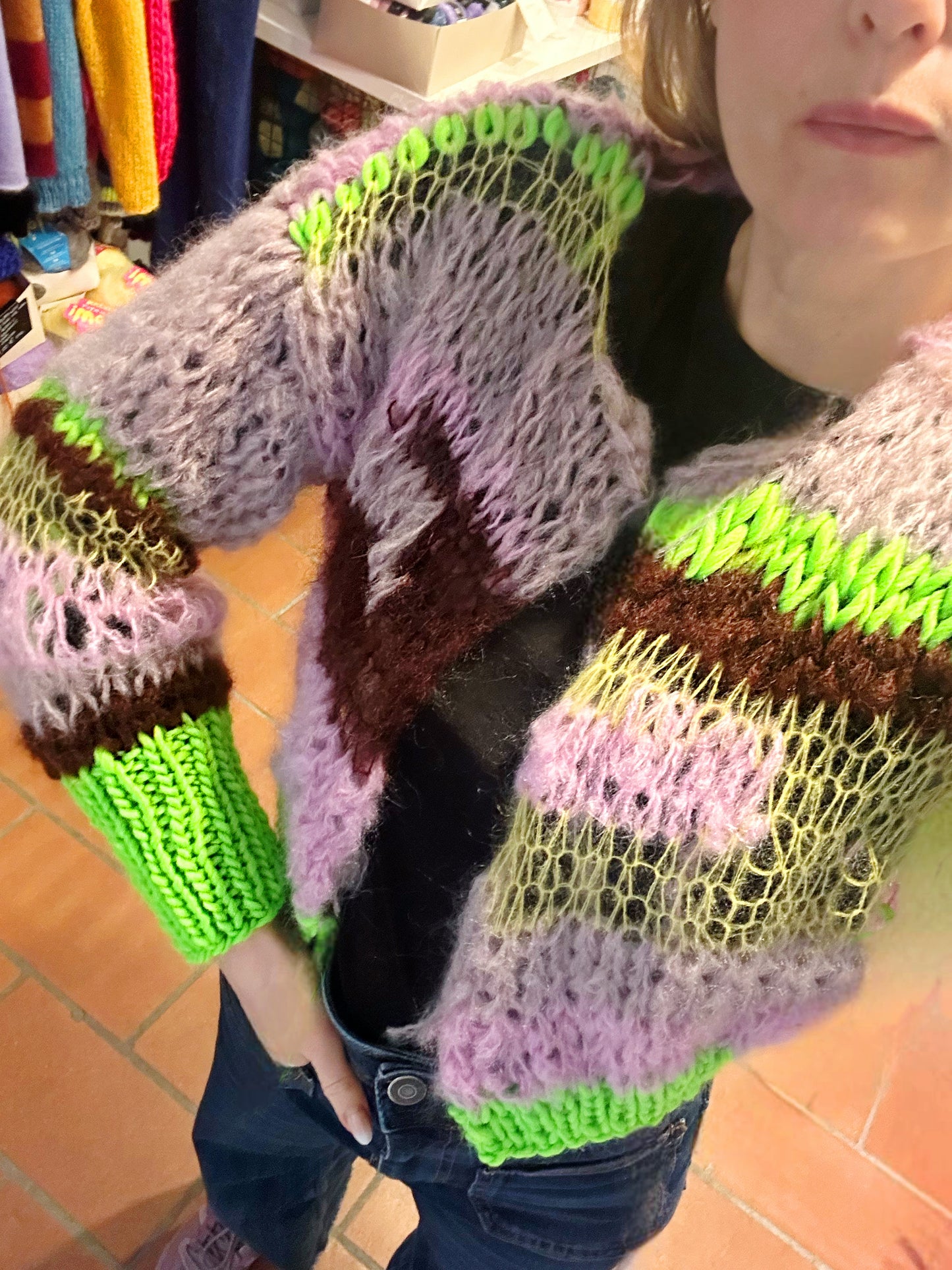 CARDIGAN FLUO