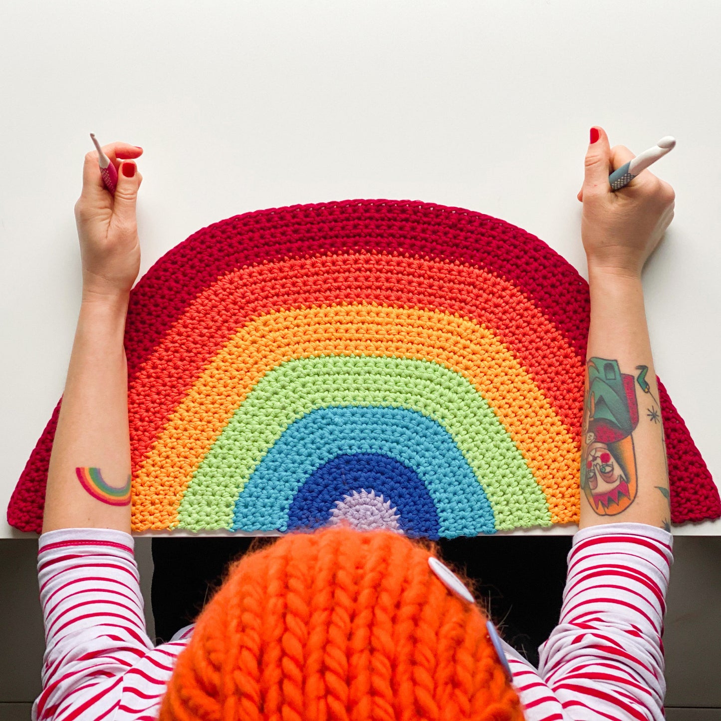 PATTERN TOVAGLIETTA ARCOBALENO